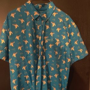 Retro Rifle Banana Clip Button Down